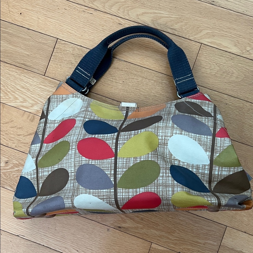 Orla Kiely Multicolor Leaf Shoulder Bag